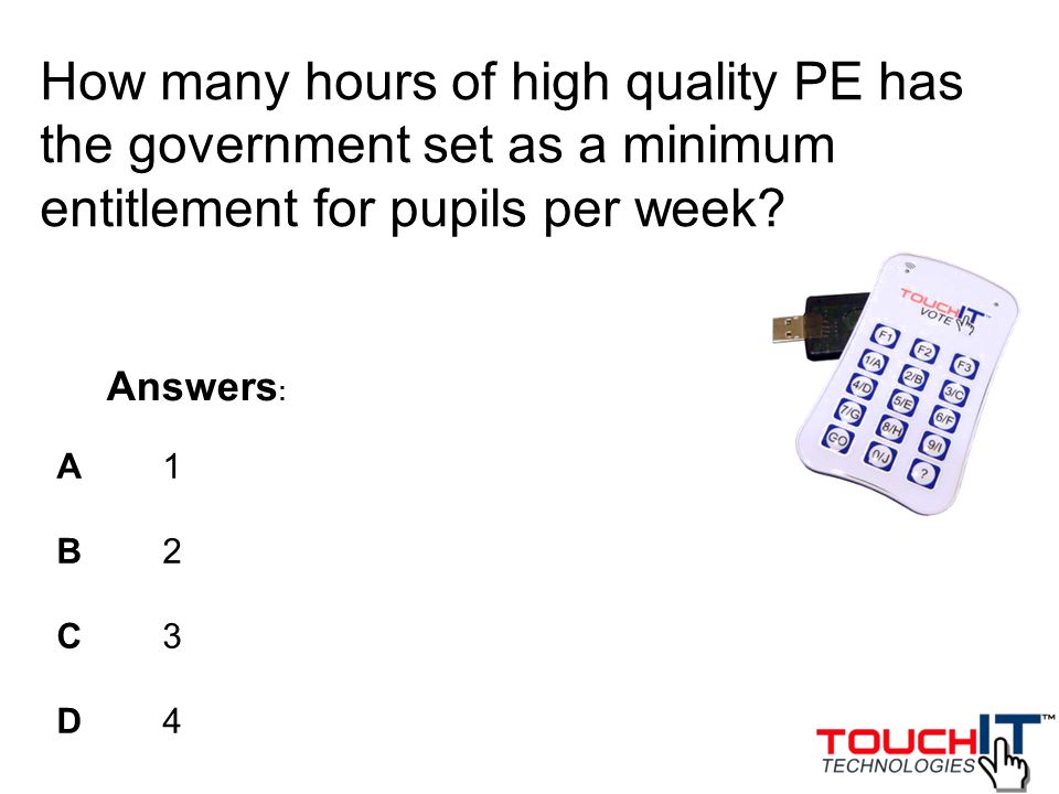 How many hours of high quality PE has the government set as a minimum ...