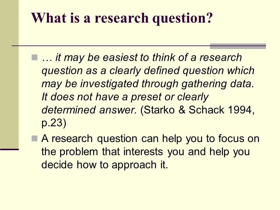 define question