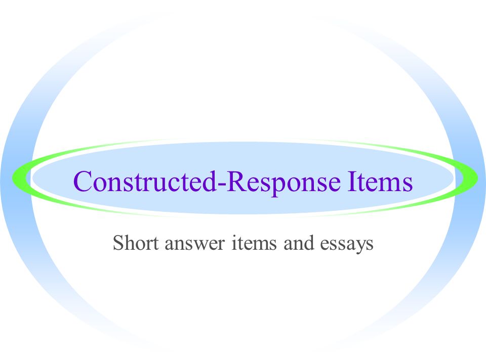 constructed response essay constructed response essay