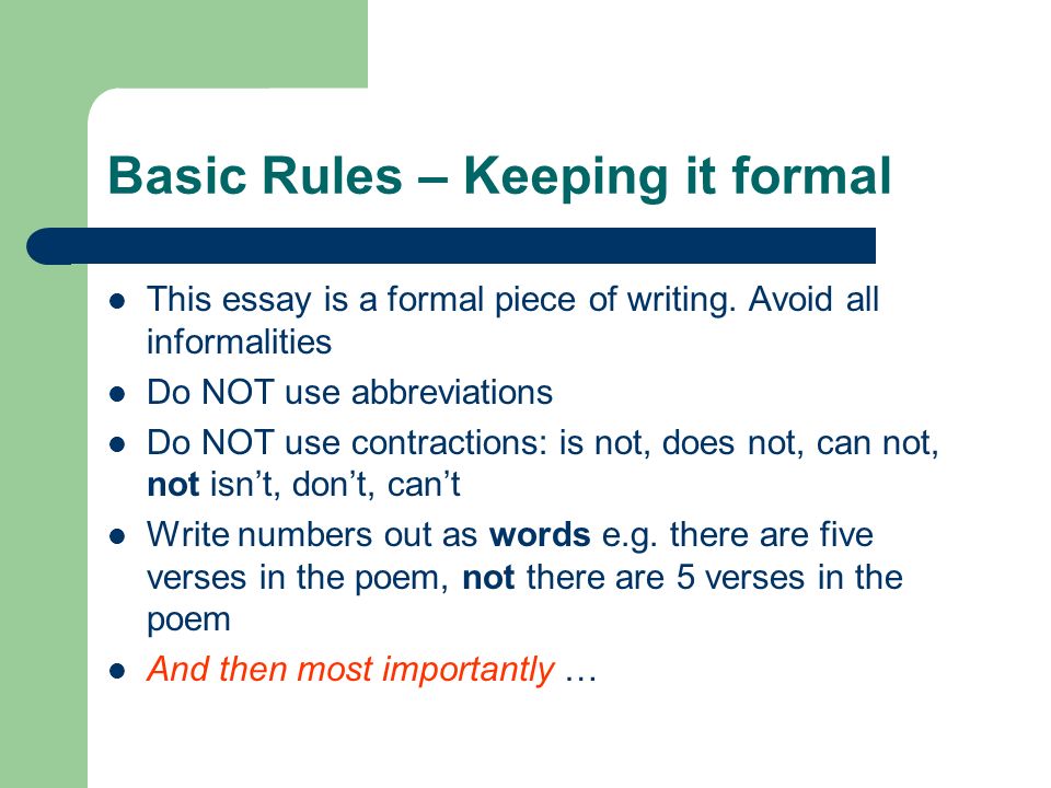 basic rules essay writing basic rules essay writing