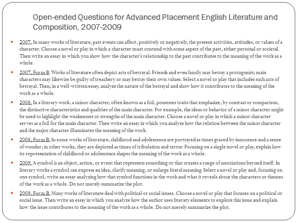2009 ap english literature essay questions 2009 ap english literature essay questions