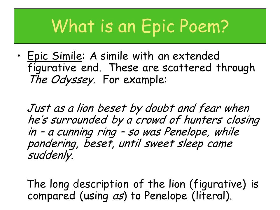 what is an epic simile Tell whether each example is an epithet or an epic simile learn with flashcards, games, and more — for free. what is an epic simile Tell whether each example is an epithet or an epic simile learn with flashcards, games, and more — for free.