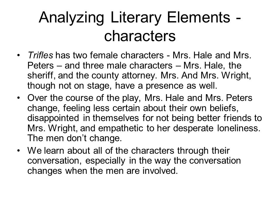 Literary Elements