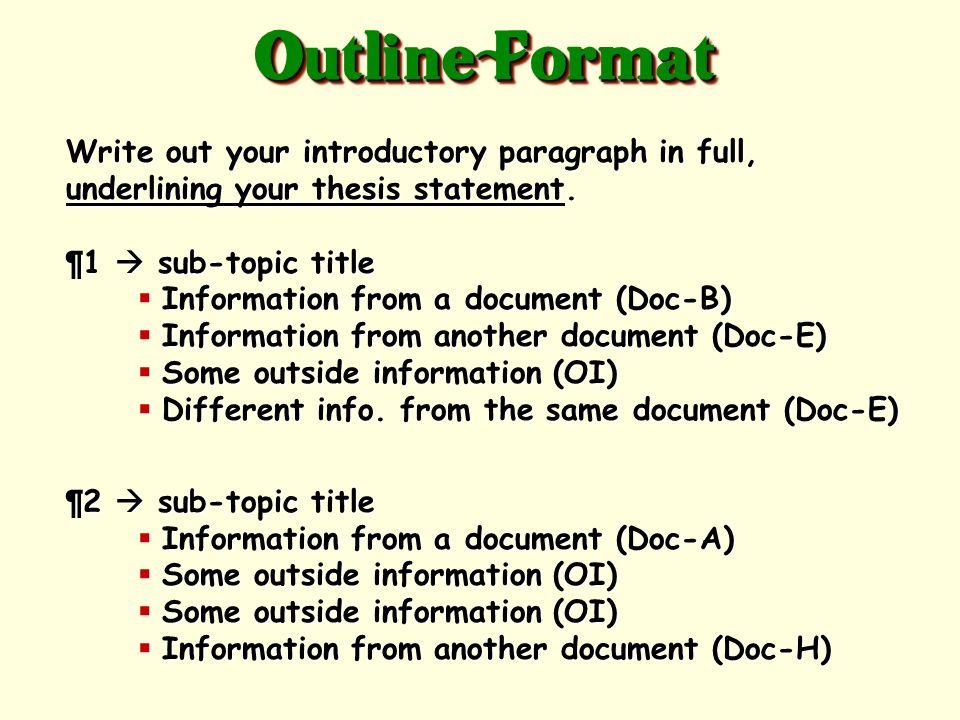 Essay Dbq