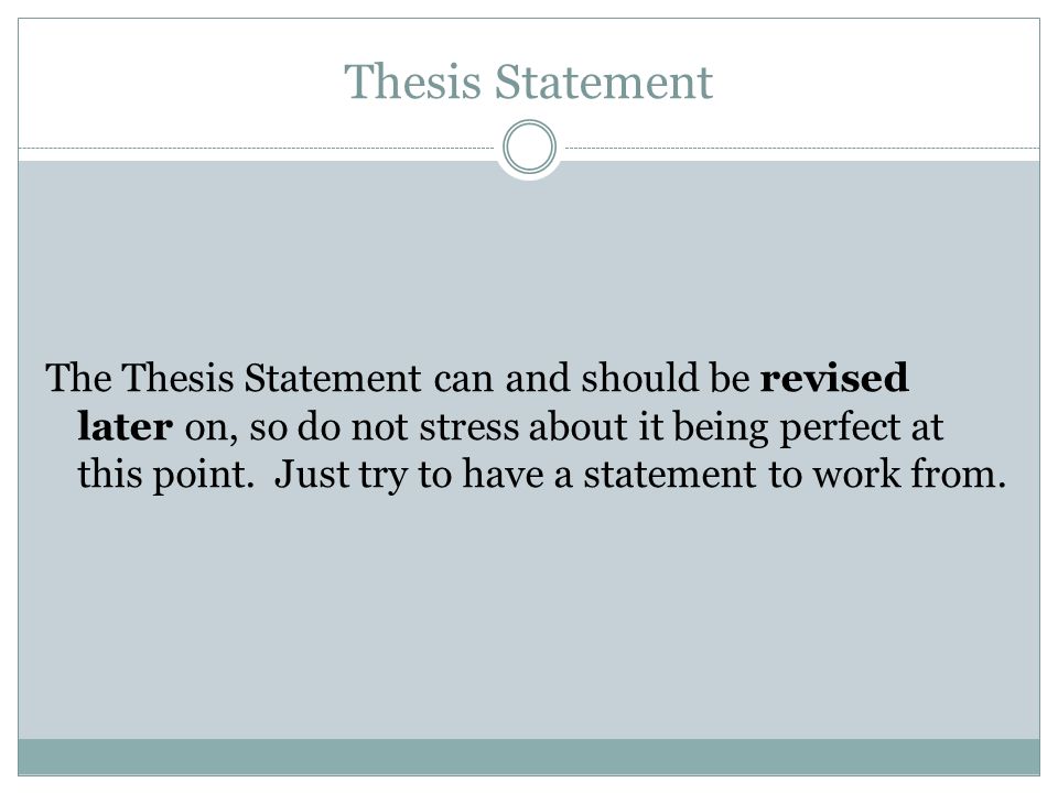 Academic Thesis Statement
