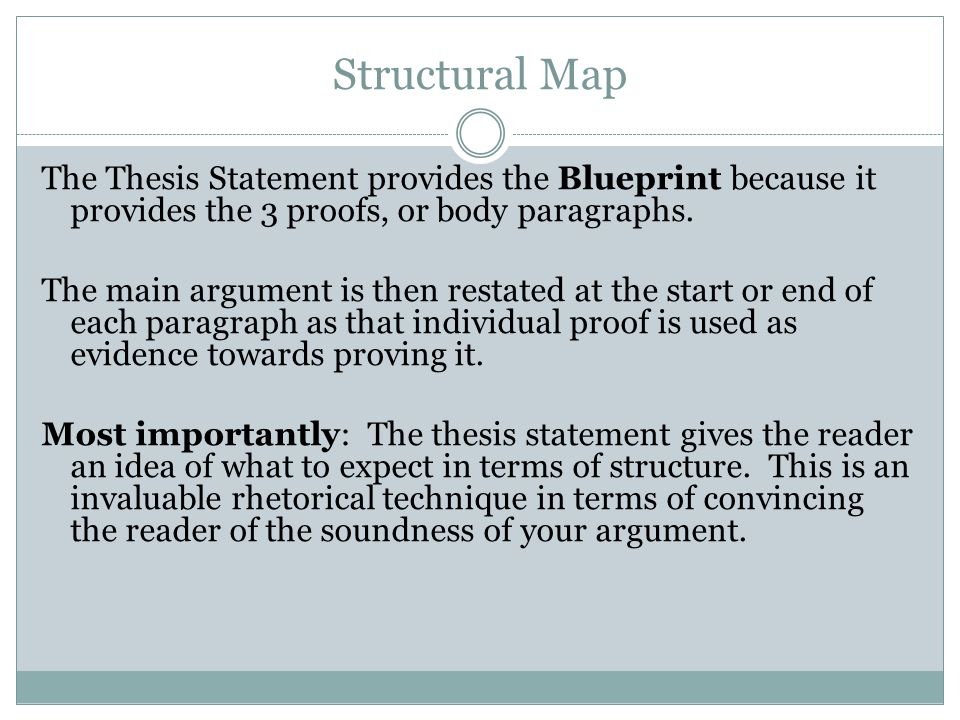 thesis and blueprint thesis and blueprint