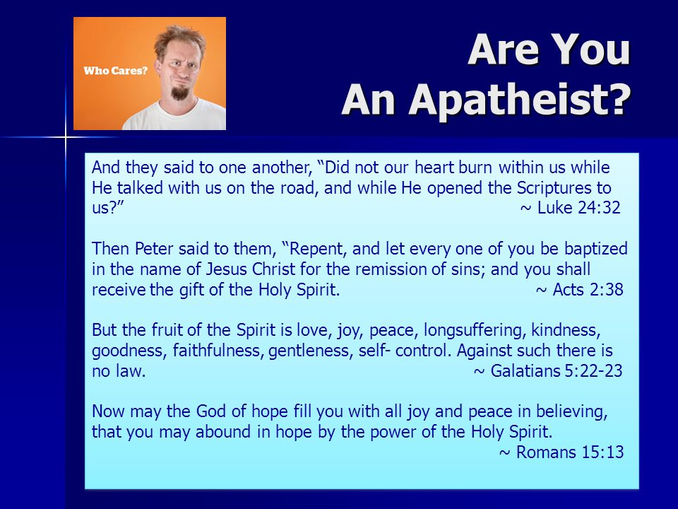 Are You An Apatheist.