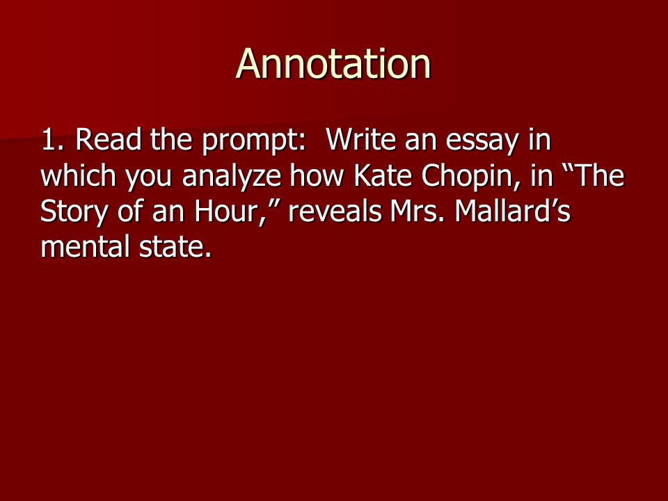 The Story Of An Hour Analysis Essay