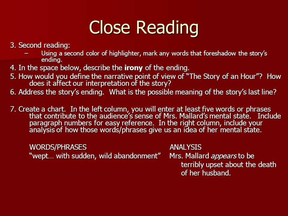the story of an hour point of view essay Story of an hour- analysis essay story of an hour- analysis extract: “when the explain your point of view. the story of an hour point of view essay Story of an hour- analysis essay story of an hour- analysis extract: “when the explain your point of view.