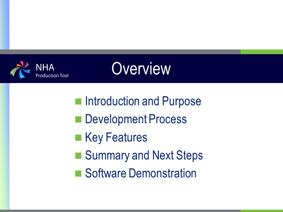 Overview Introduction and Purpose Development Process Key Features Summary and Next Steps Software Demonstration