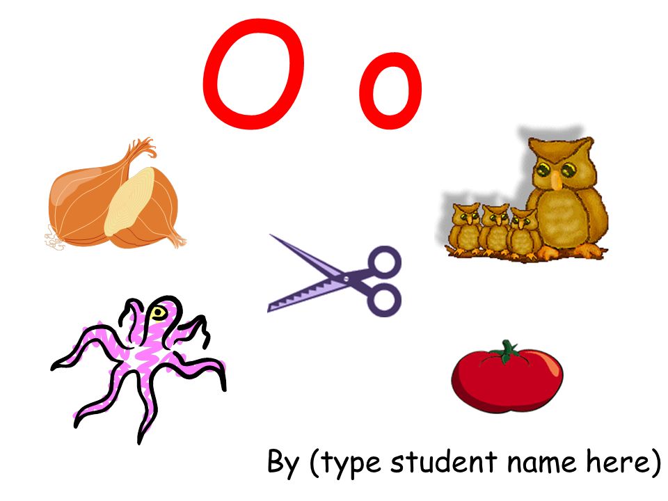O o By (type student name here)