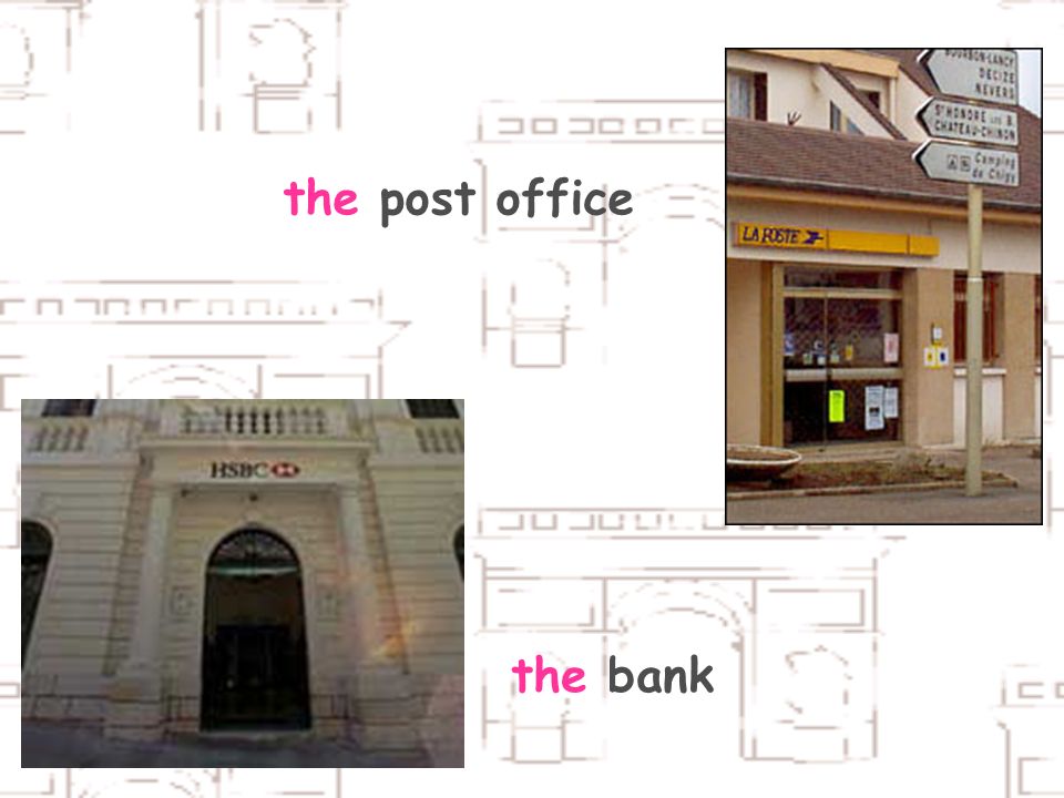 the post office the bank