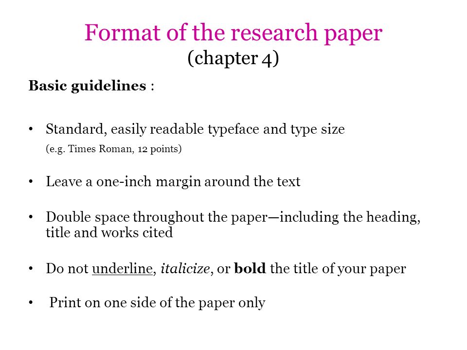 How to Format Your Research Paper - Science Buddies