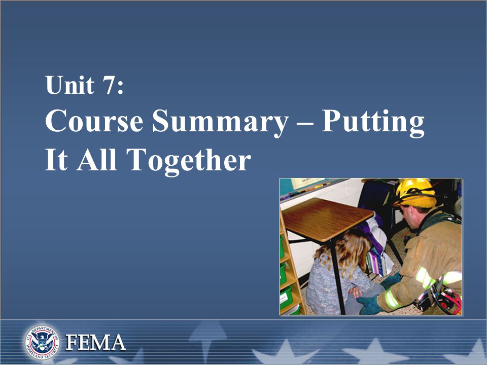 Unit 7: Course Summary – Putting It All Together
