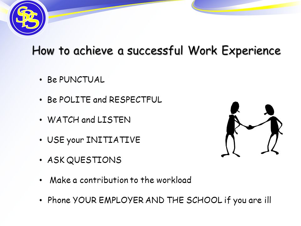 questions to ask on work experience