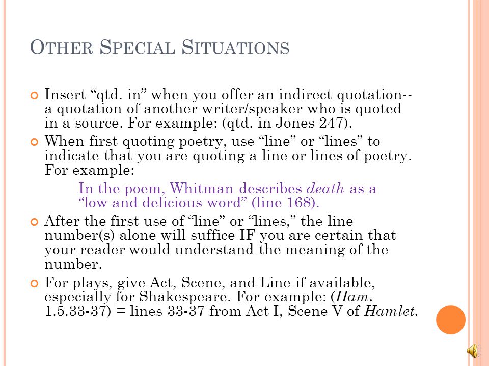 mla s tyle p art ii in text citations i n t ext c itations t he b works cited page in spanish