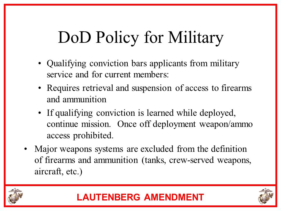 the lautenberg amendment ppt video online download lautenberg amendment form