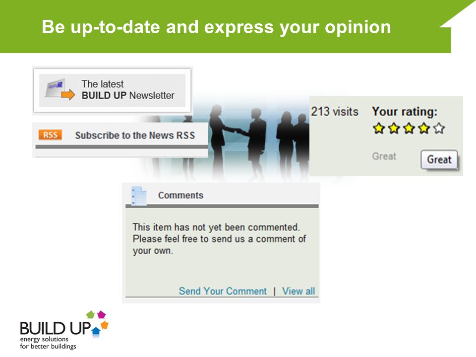 Be up-to-date and express your opinion