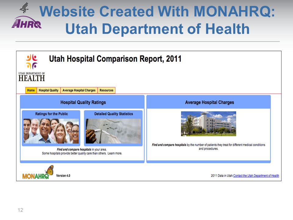 Website Created With MONAHRQ: Utah Department of Health 12