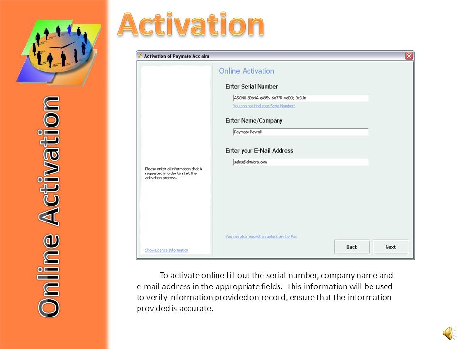 Serial numbers and Activation keys can be located on our website after you have logged into your paymate account.