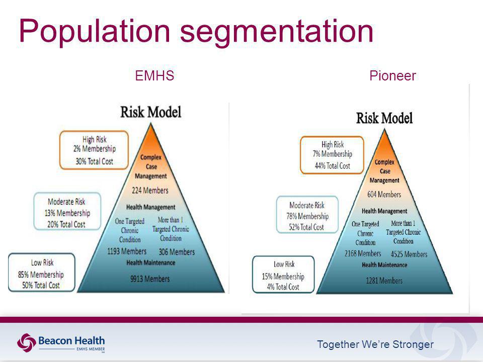Together We’re Stronger Population segmentation EMHS Pioneer