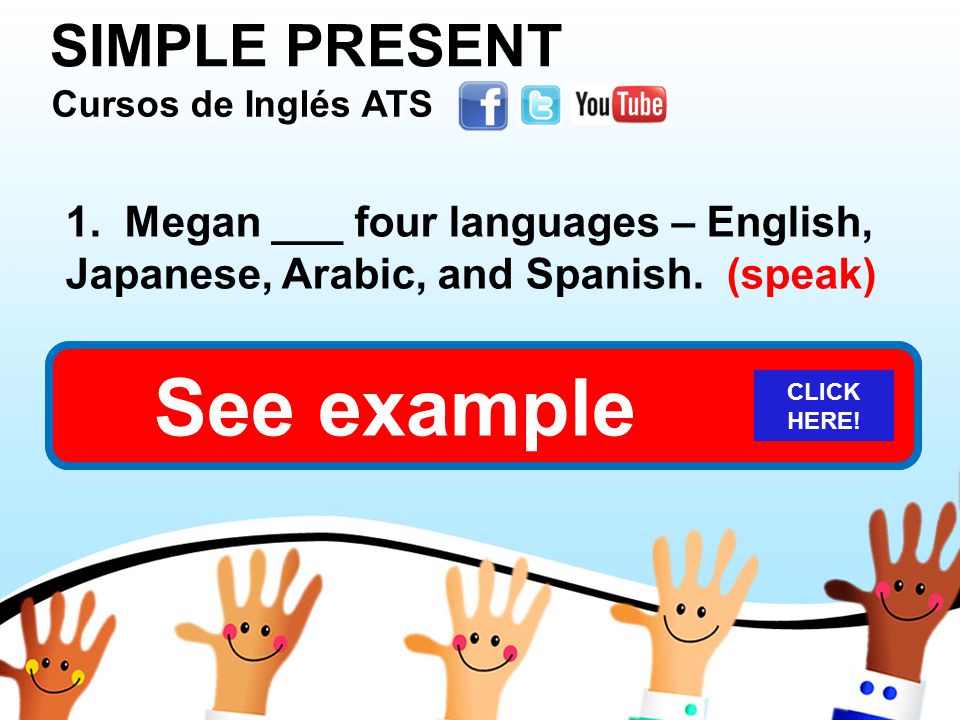 SIMPLE PRESENT Cursos de Inglés ATS Cursos de Inglés ATS Cursos de Inglés ATS Cursos de Inglés ATS 1.