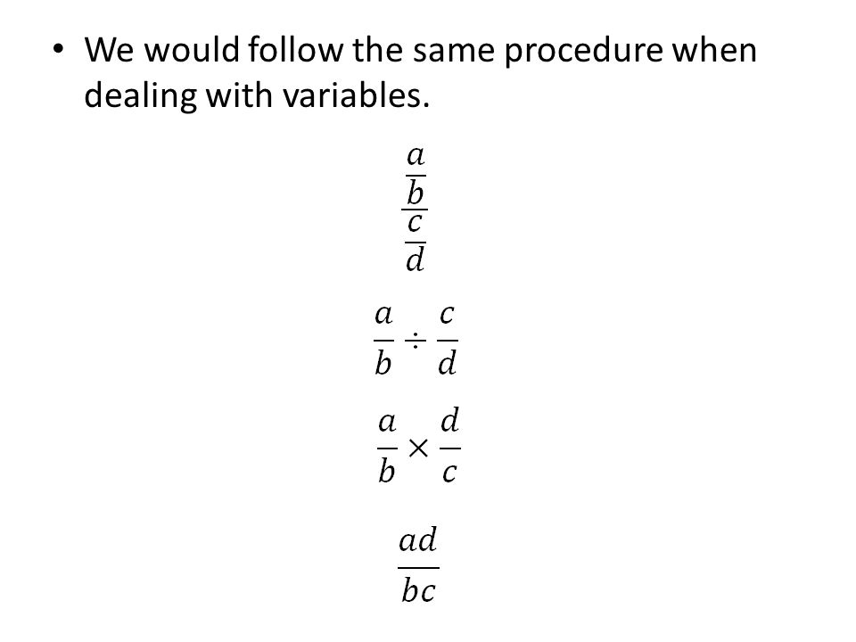 fractions over fractions