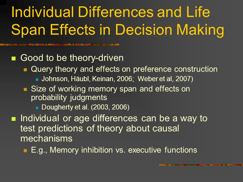 individual difference individual difference