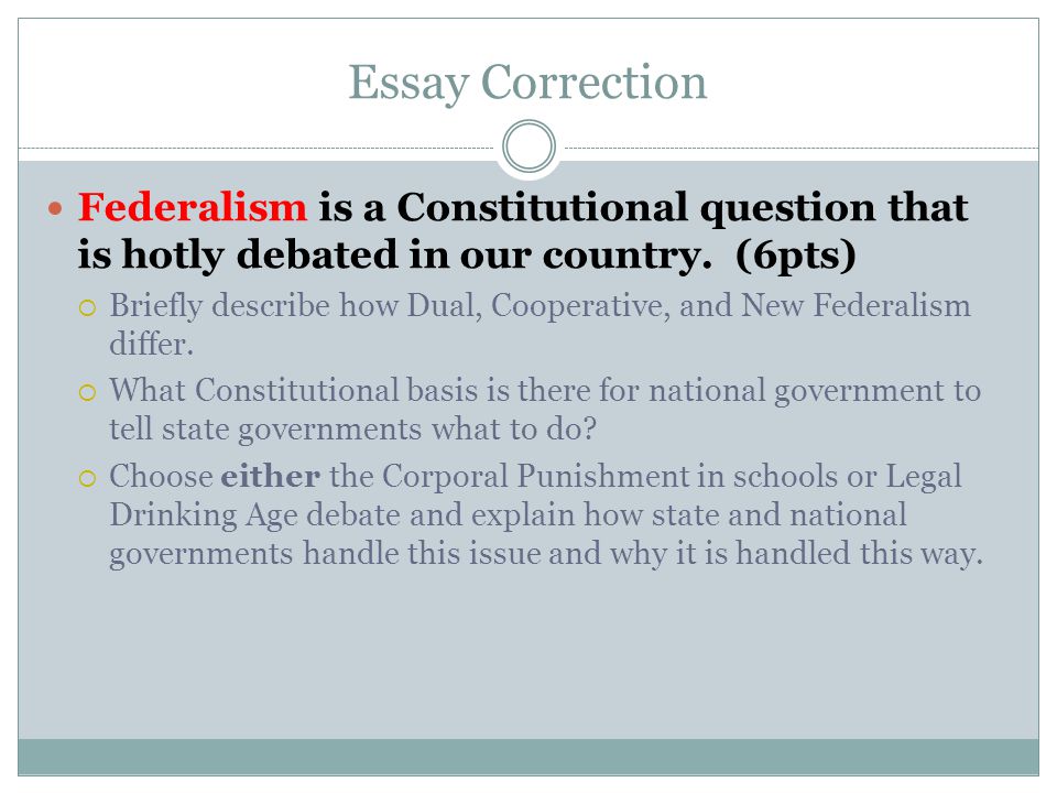 Essay Corrections