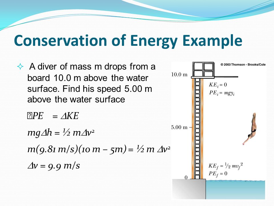 conservation of energy The conservation of energy is a fundamental concept of physics along with the conservation of mass and the conservation of momentumwithin some problem domain, the amount of energy remains constant and energy is. conservation of energy The conservation of energy is a fundamental concept of physics along with the conservation of mass and the conservation of momentumwithin some problem domain, the amount of energy remains constant and energy is.