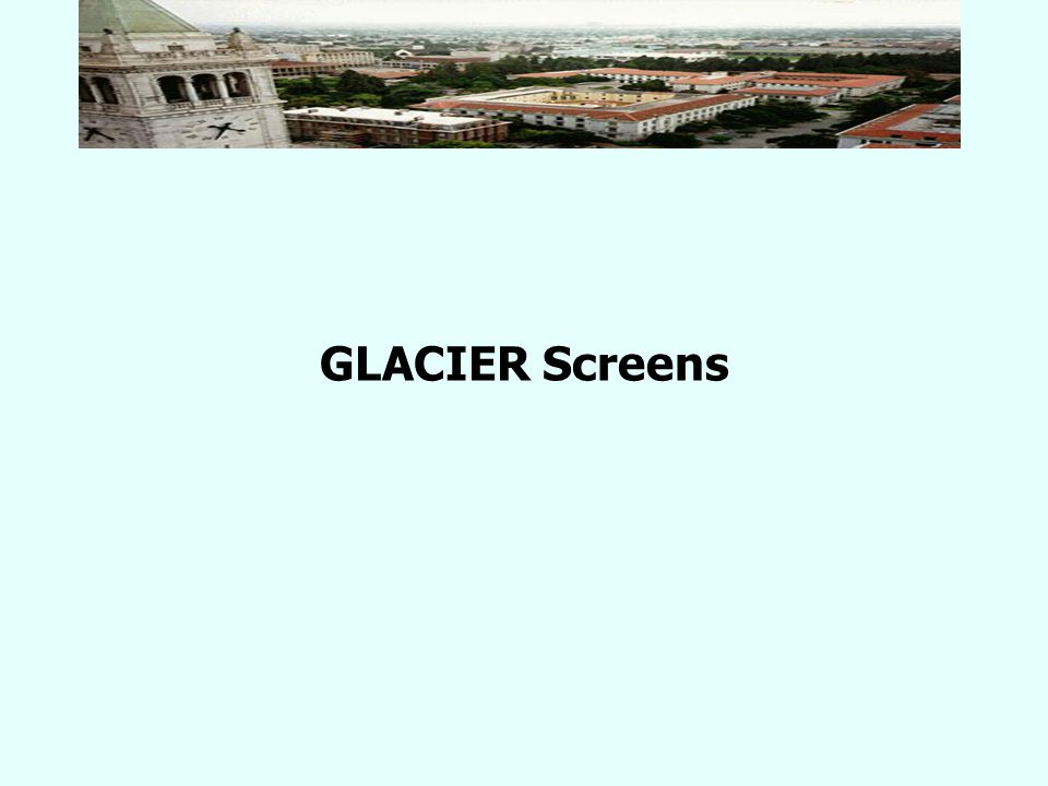 GLACIER Screens