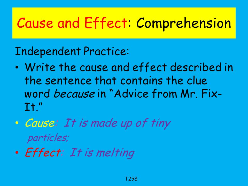 Cause And Effect Essay