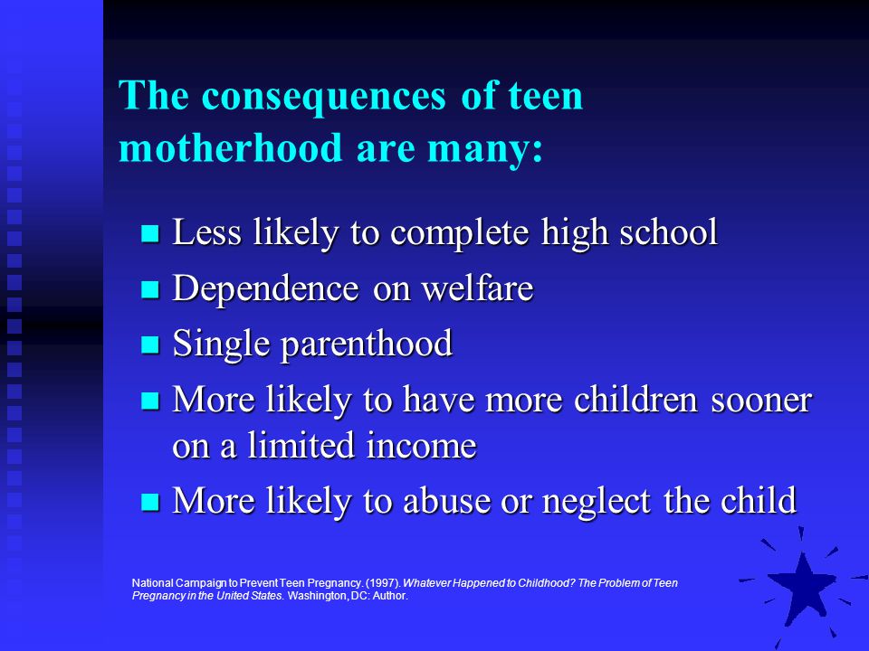 teen pregnancy child trends