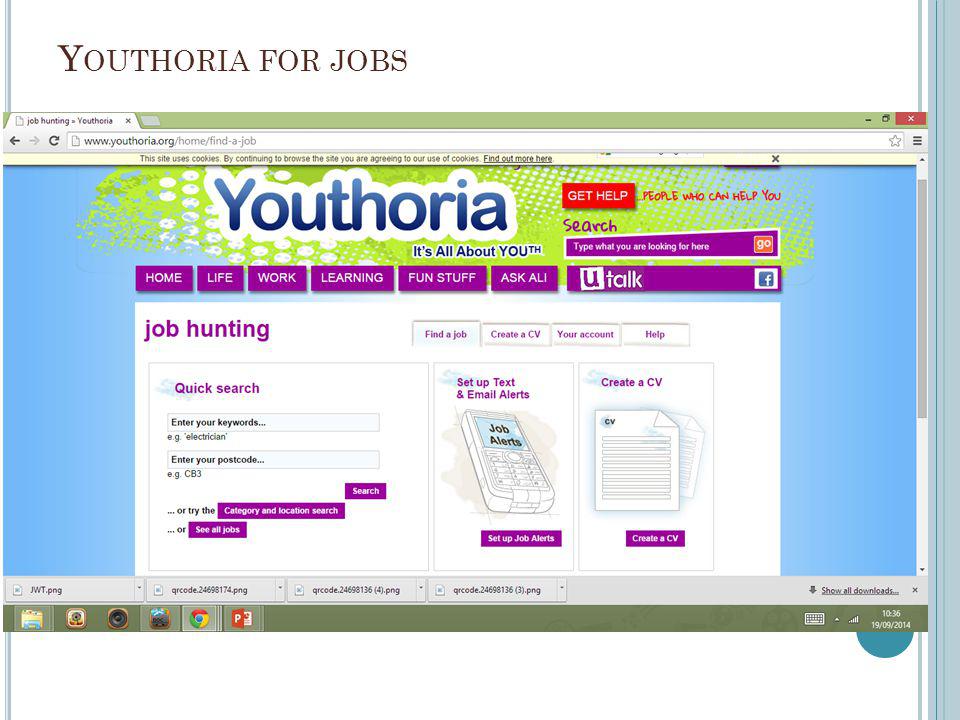 Y OUTHORIA FOR JOBS
