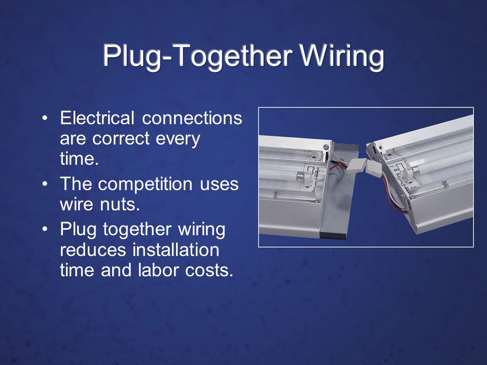 Electrical connections are correct every time. The competition uses wire nuts.