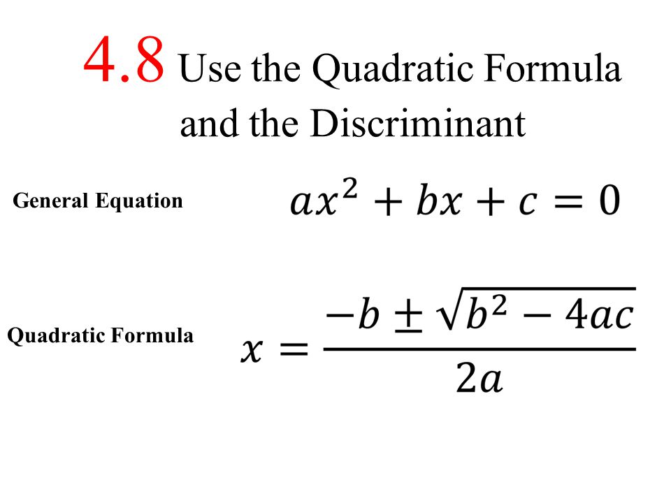 Discriminant Of The Quadratic Equation Talkchannels Quadratic Equation Discriminant