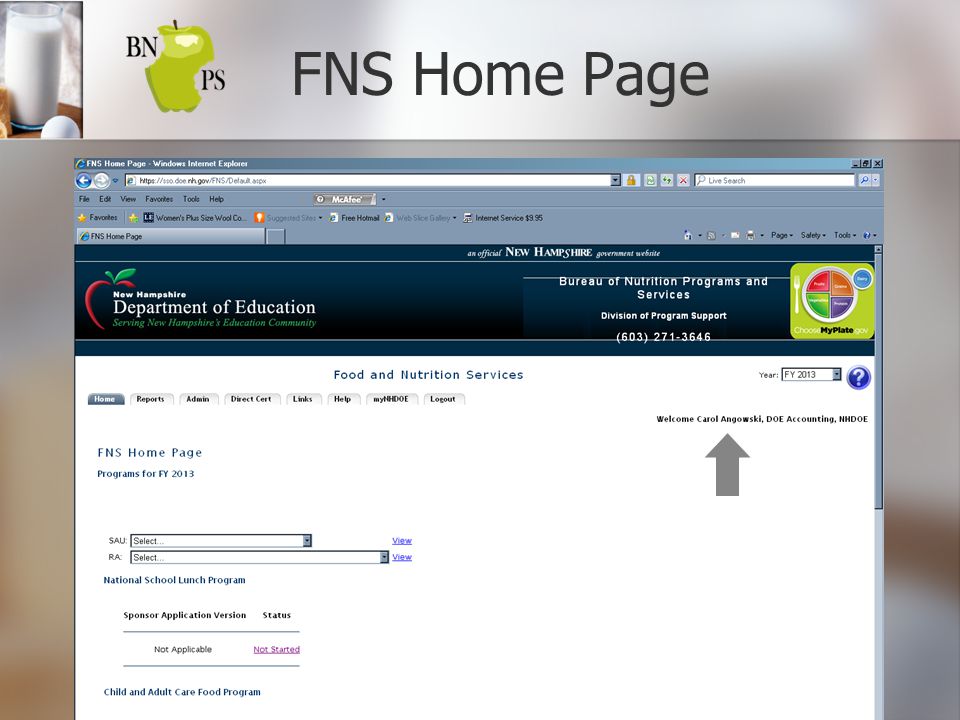 FNS Home Page
