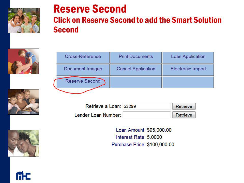 Reserve Second Click on Reserve Second to add the Smart Solution Second
