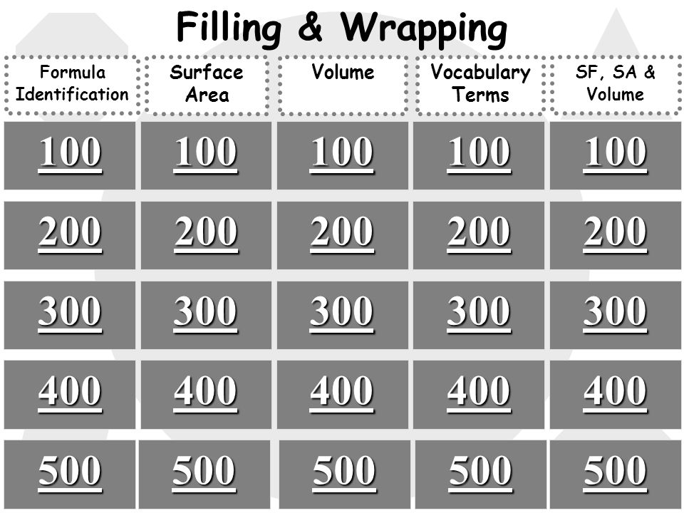 Filling & Wrapping 7th grade