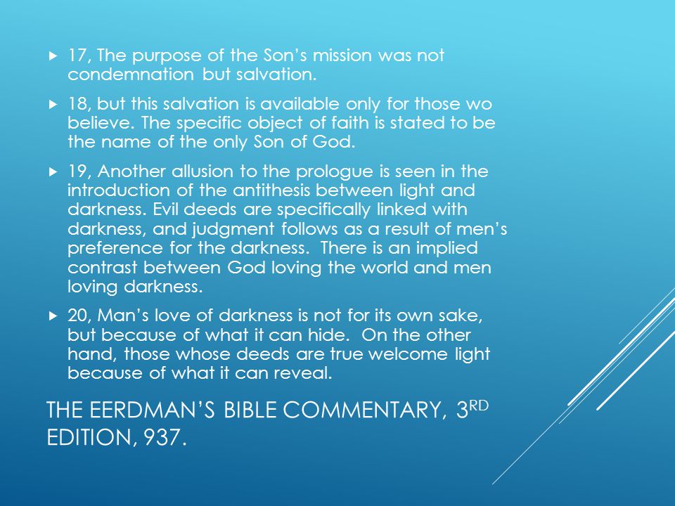 THE EERDMAN’S BIBLE COMMENTARY, 3 RD EDITION, 937.