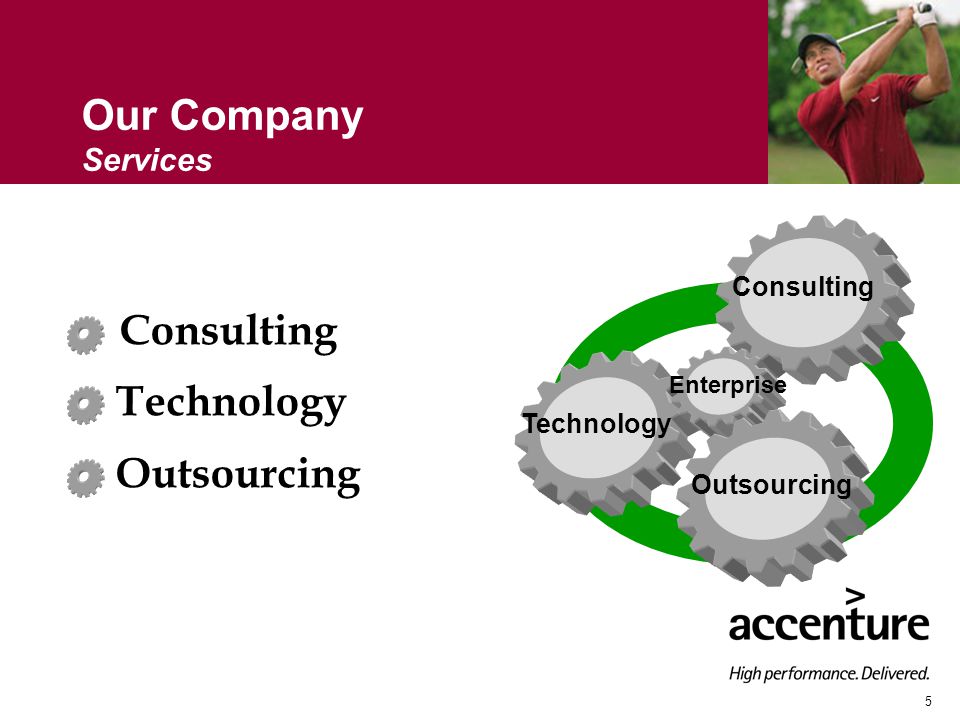 5 Our Company Services Consulting Technology Consulting Technology Outsourcing Enterprise