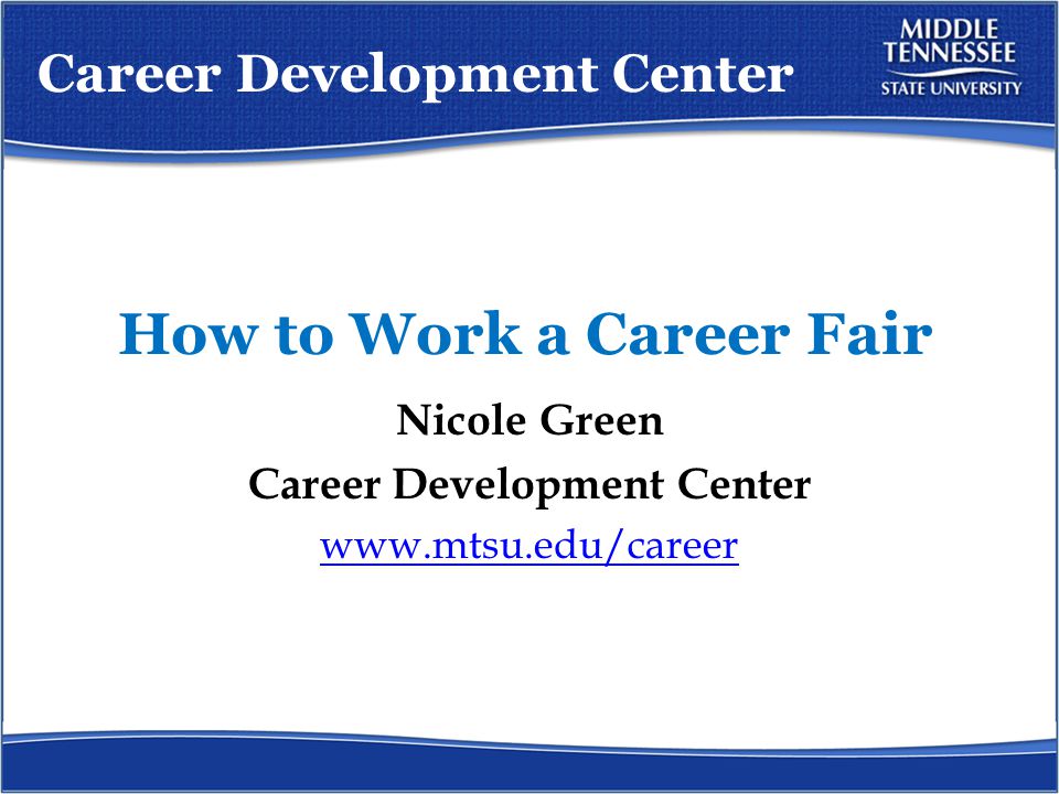 how to work a career fair