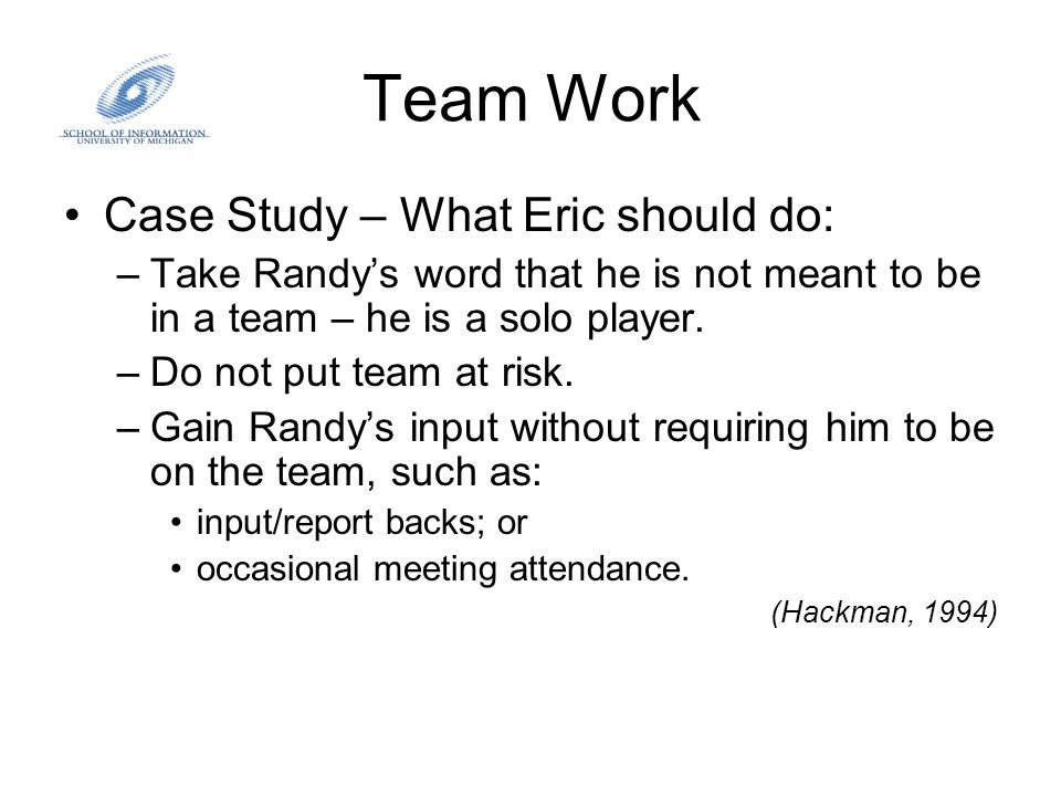 Case study 8.1: his team gets the best assignments