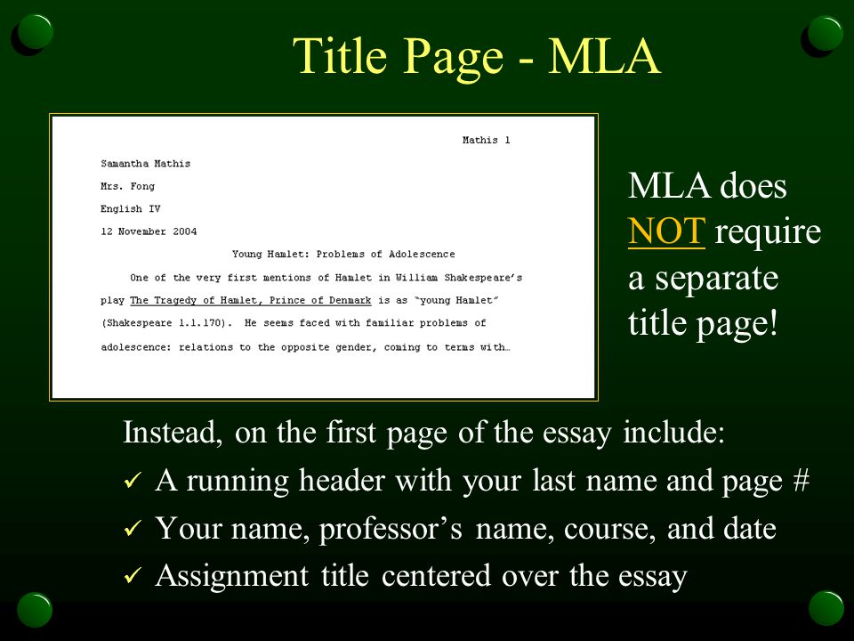 Custom Mla Term Paper