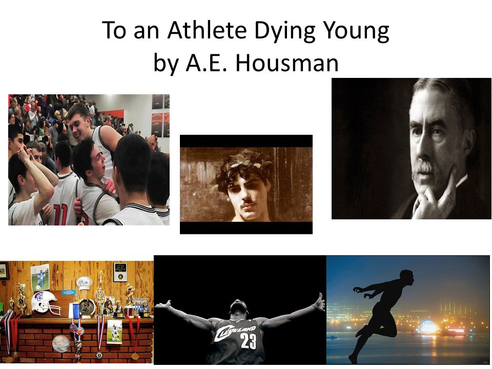 to an athlete dying young an to an athlete dying young an