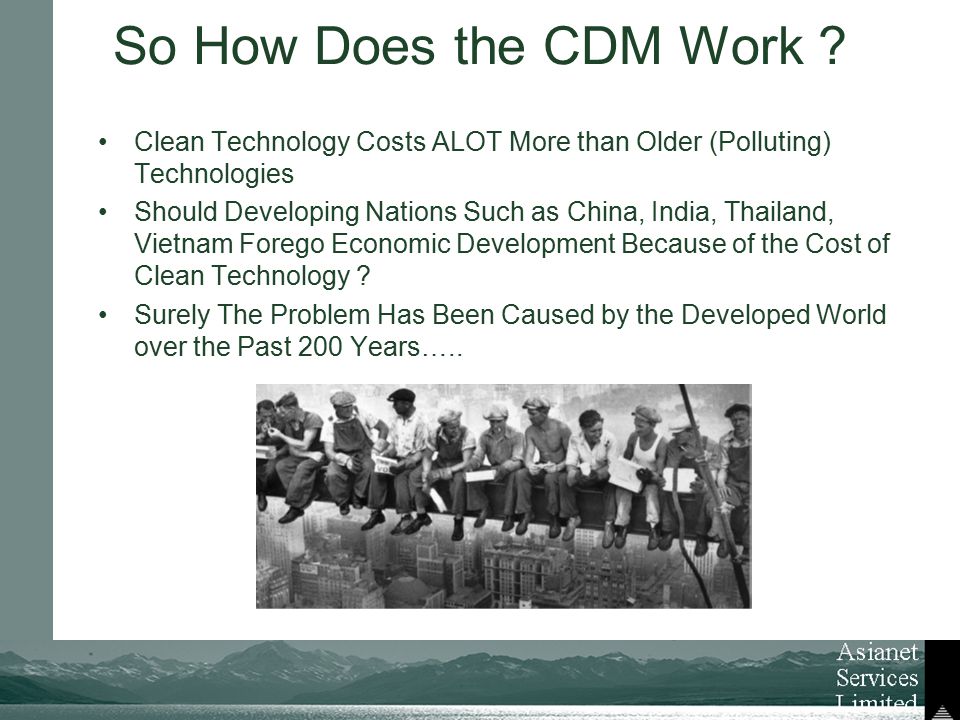 So How Does the CDM Work .