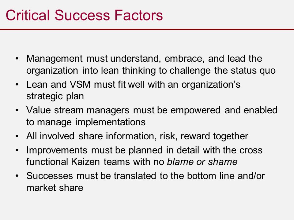 value stream managers