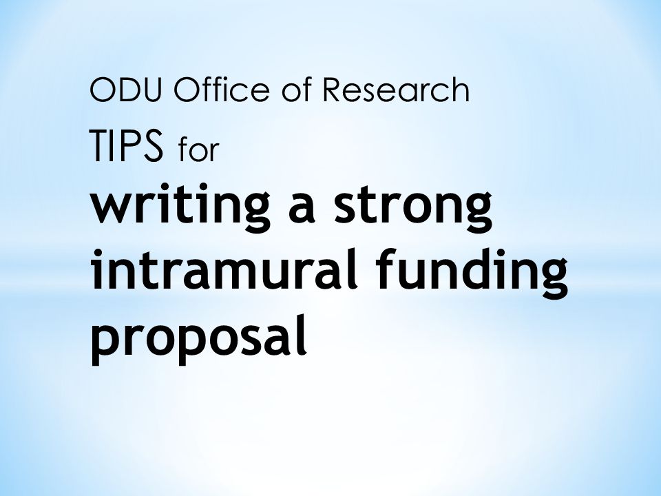 funding proposal
