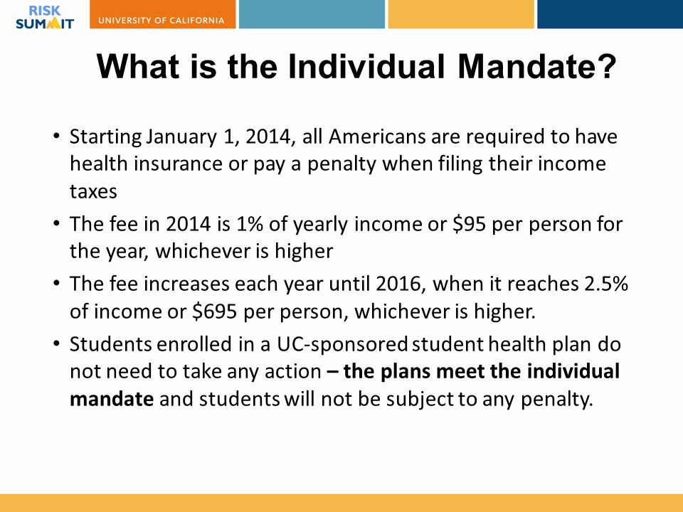 What is the Individual Mandate.