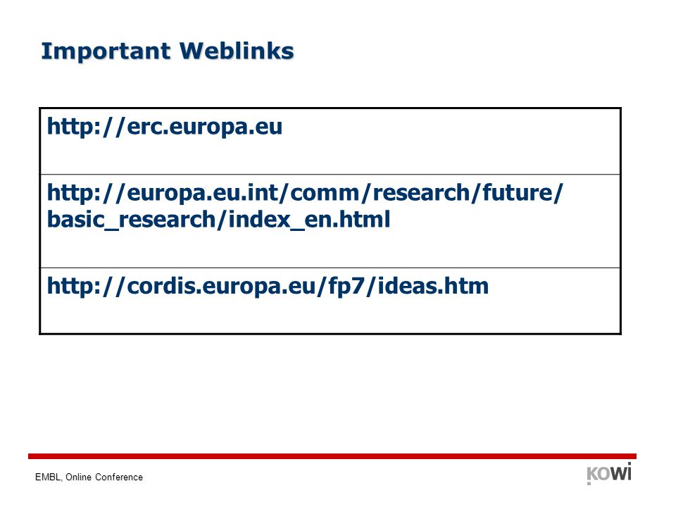 EMBL, Online Conference Important Weblinks     basic_research/index_en.html